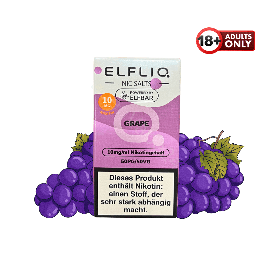 Elfbar Elfliq - Grape - 10mg Liquid - EdenVape24